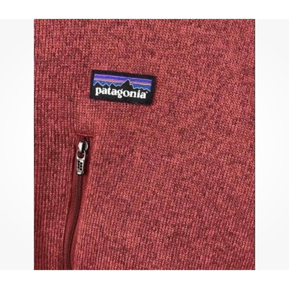 Patagonia Mens Red Long Sleeve Pockets 1/4 Zip Pullover Fleece Jacket Size Large - Picture 4 of 4